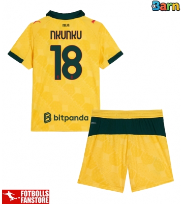 AC Milan Christopher Nkunku #18 Tredje Tröja Barn 2025-26 Kortärmad (+ Korta byxor)